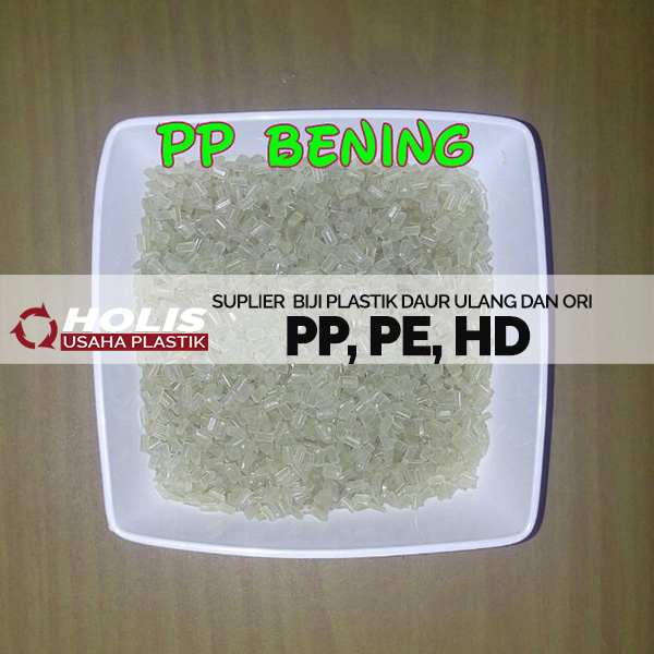 Biji Plastik PP Bening (Polypropylene Transparan)